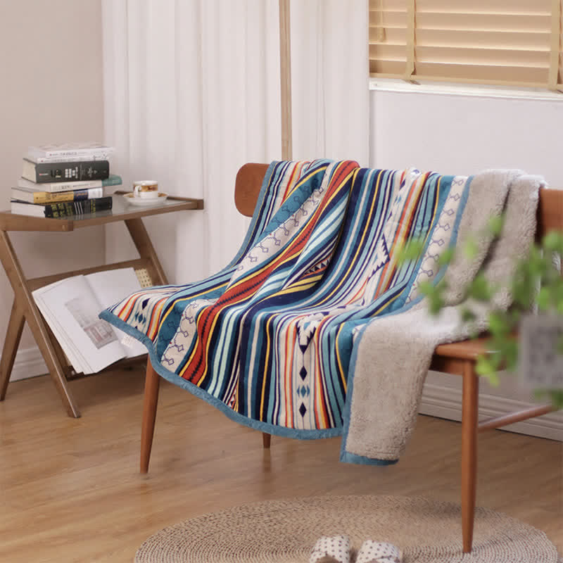 Geometric Warm Soft Zen Decor Throw Blanket 127x152cm
