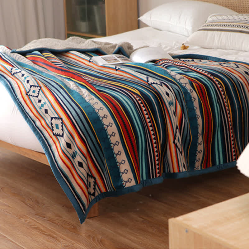 Geometric Warm Soft Zen Decor Throw Blanket 127x152cm