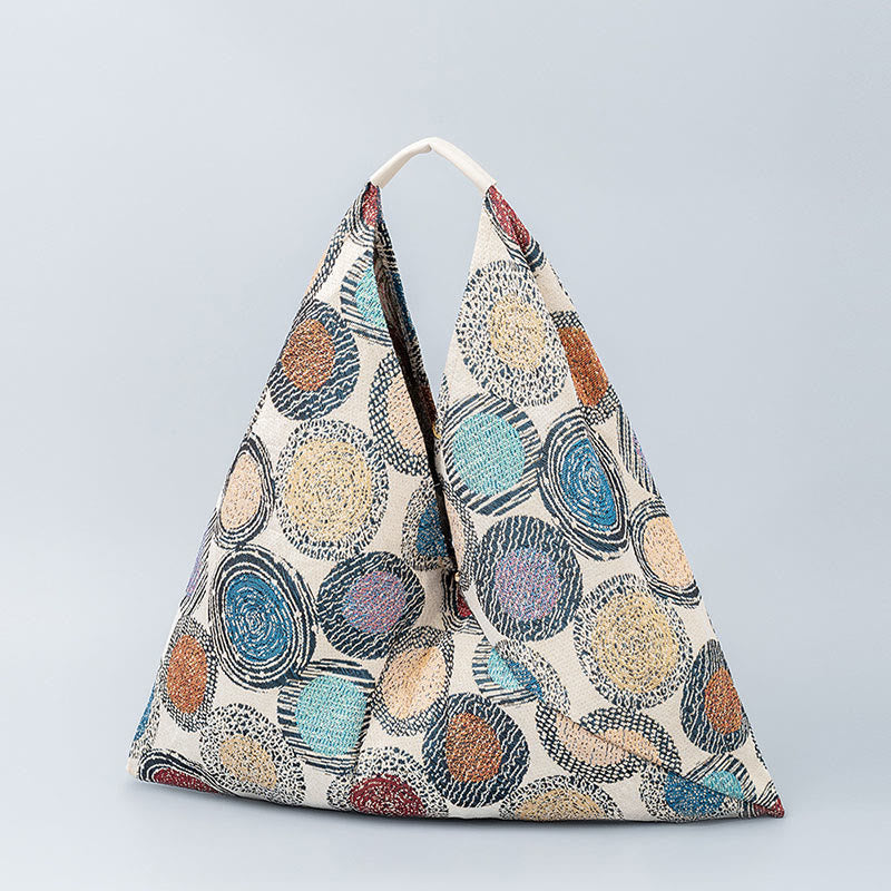 Geometry Tiger Flowers Leopard Print Underarm Triangle Shoulder Bag