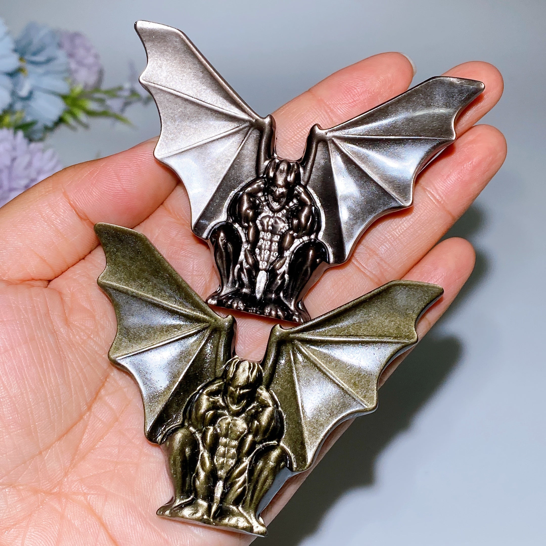 Golden Obsidian 3.3 Inch Gargoyle Crystal Figurine