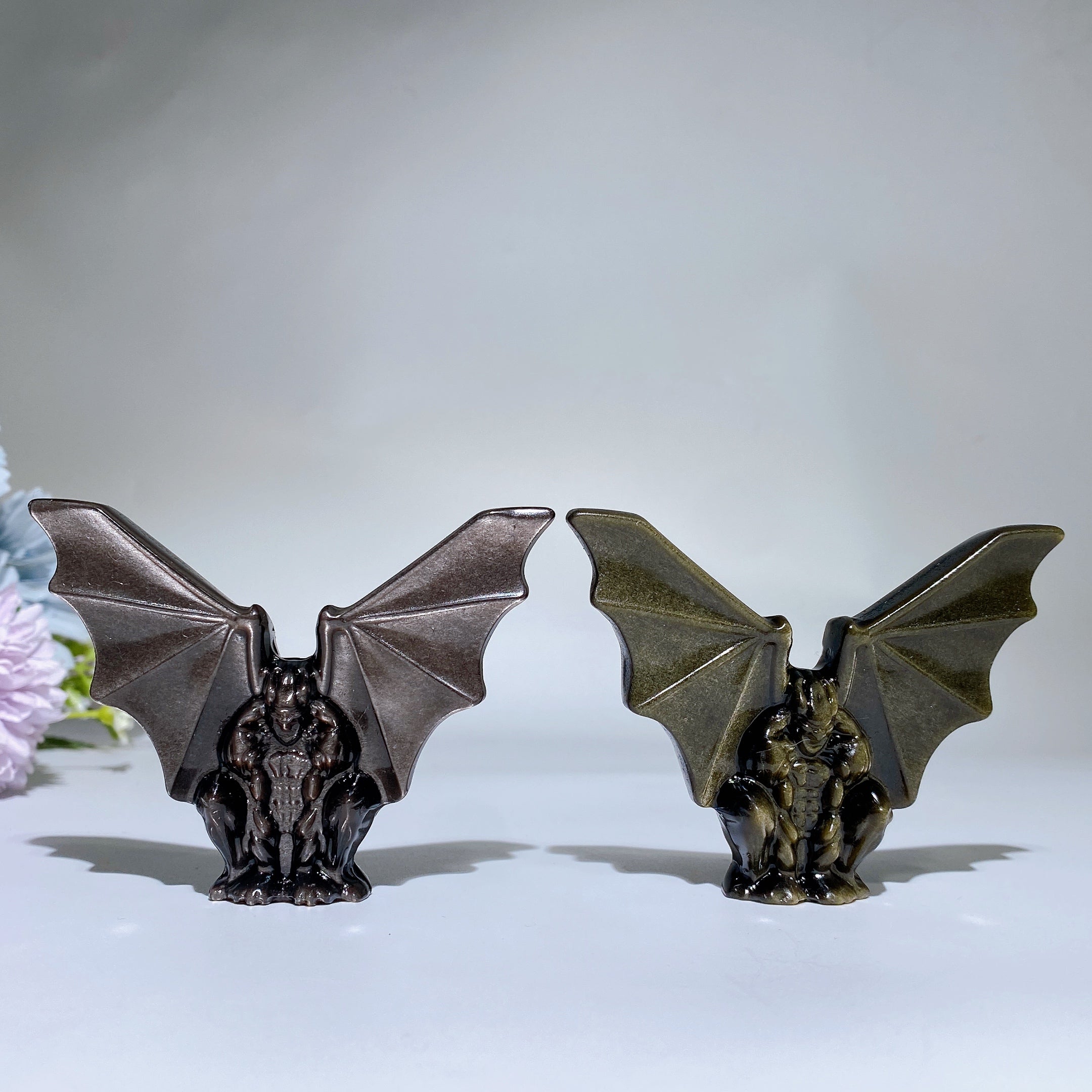 Golden Obsidian 3.3 Inch Gargoyle Crystal Figurine