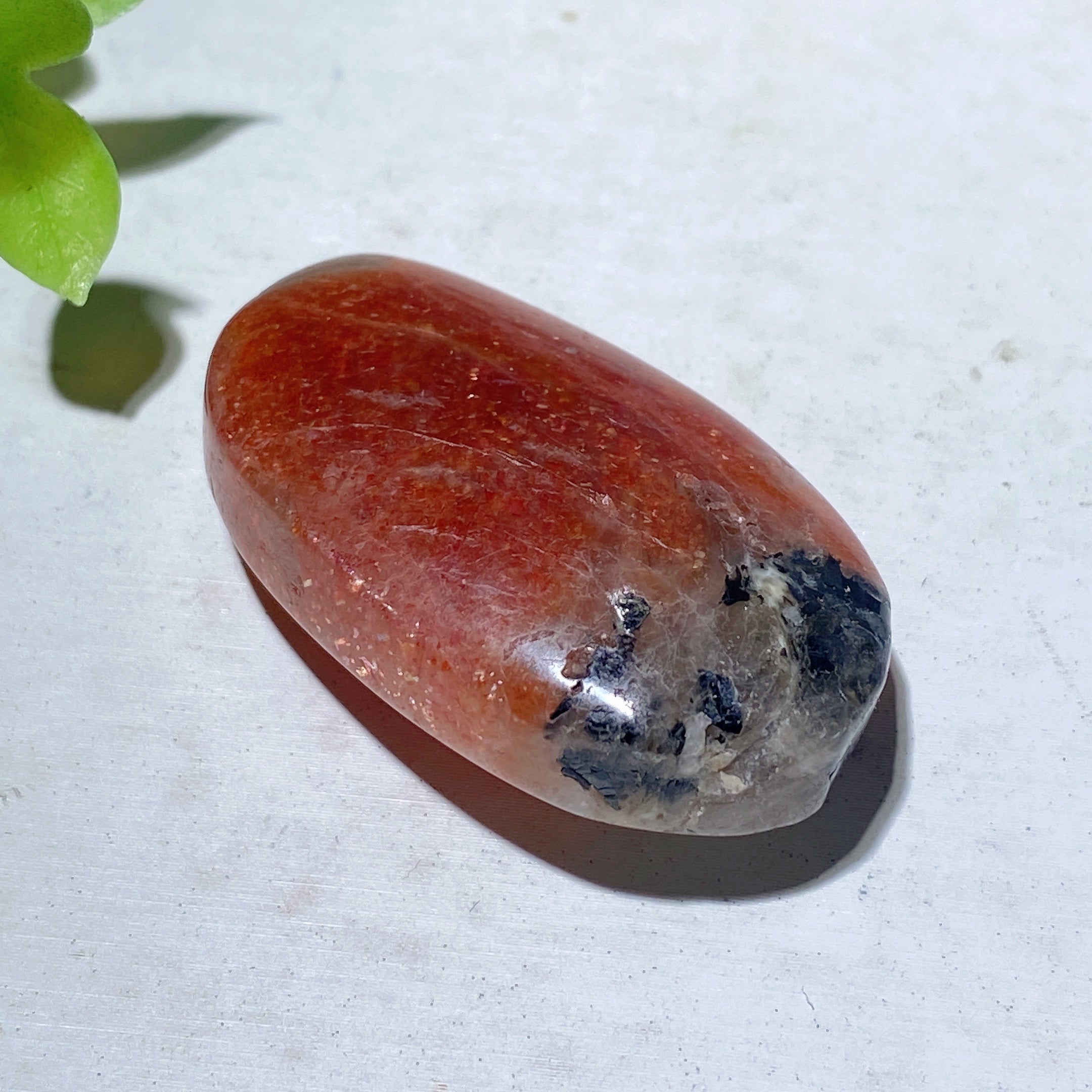 Golden Sunstone Heart Crystal 1.2-1.5 inch Healing Stone