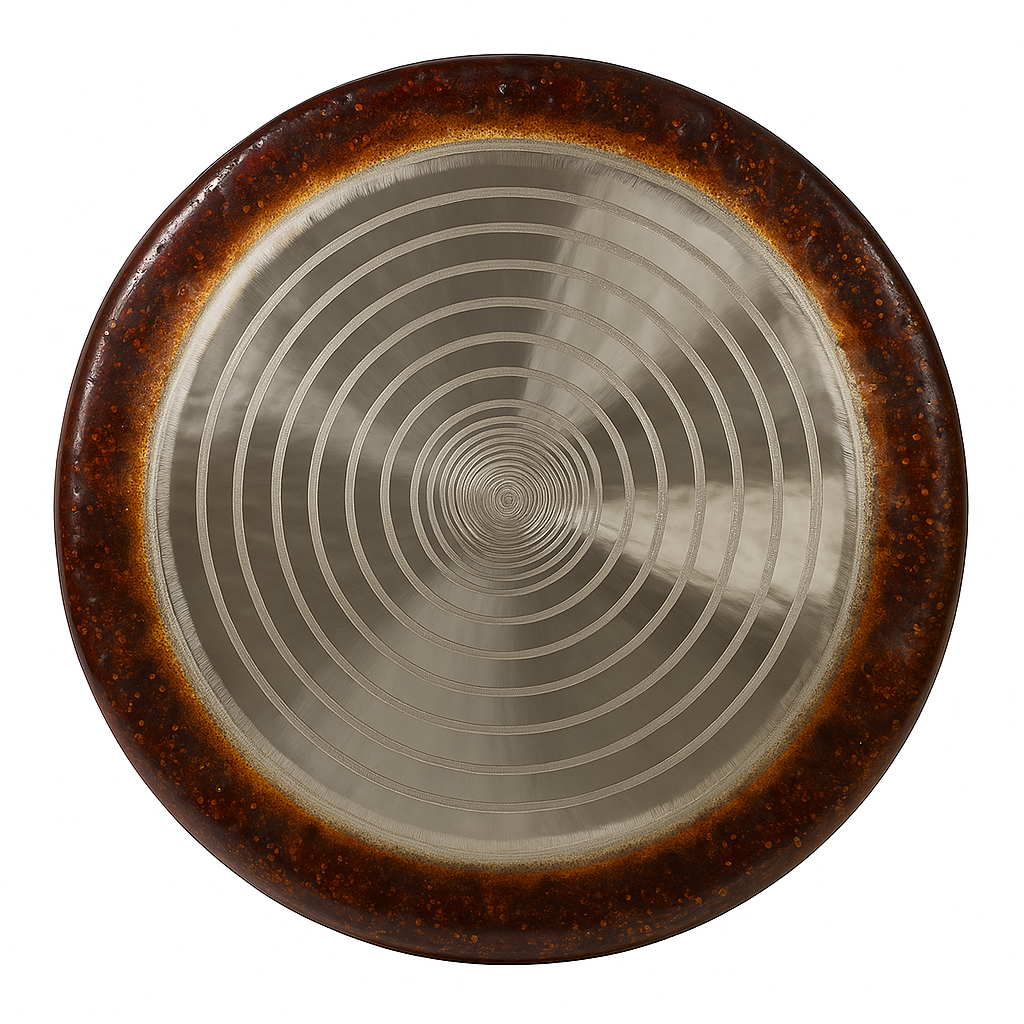 Mirror Luminous Gong Instrument for Sound Healing