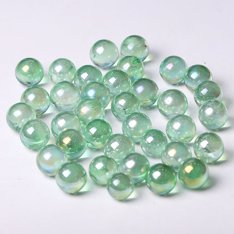 Green Aura Angel Crystal Sphere 0.5-0.7 inch Healing Ball