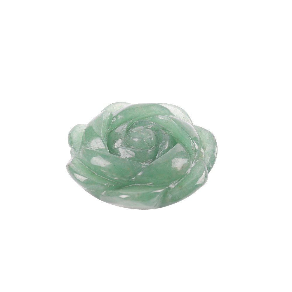 Green Aventurine 2-Inch Flower Crystal Figurine