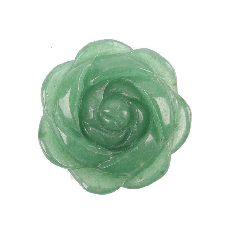 Green Aventurine 2-Inch Flower Crystal Figurine