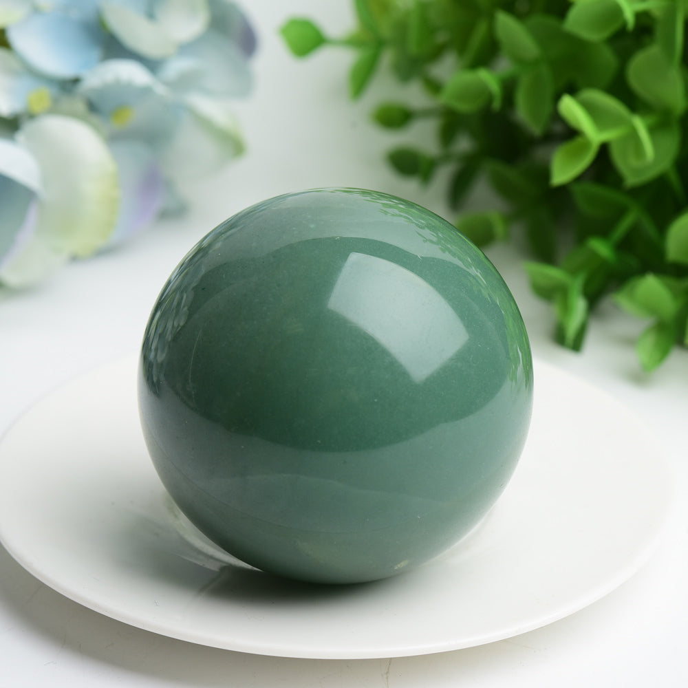 Green Aventurine Crystal Sphere 2-4 inch Healing Orb