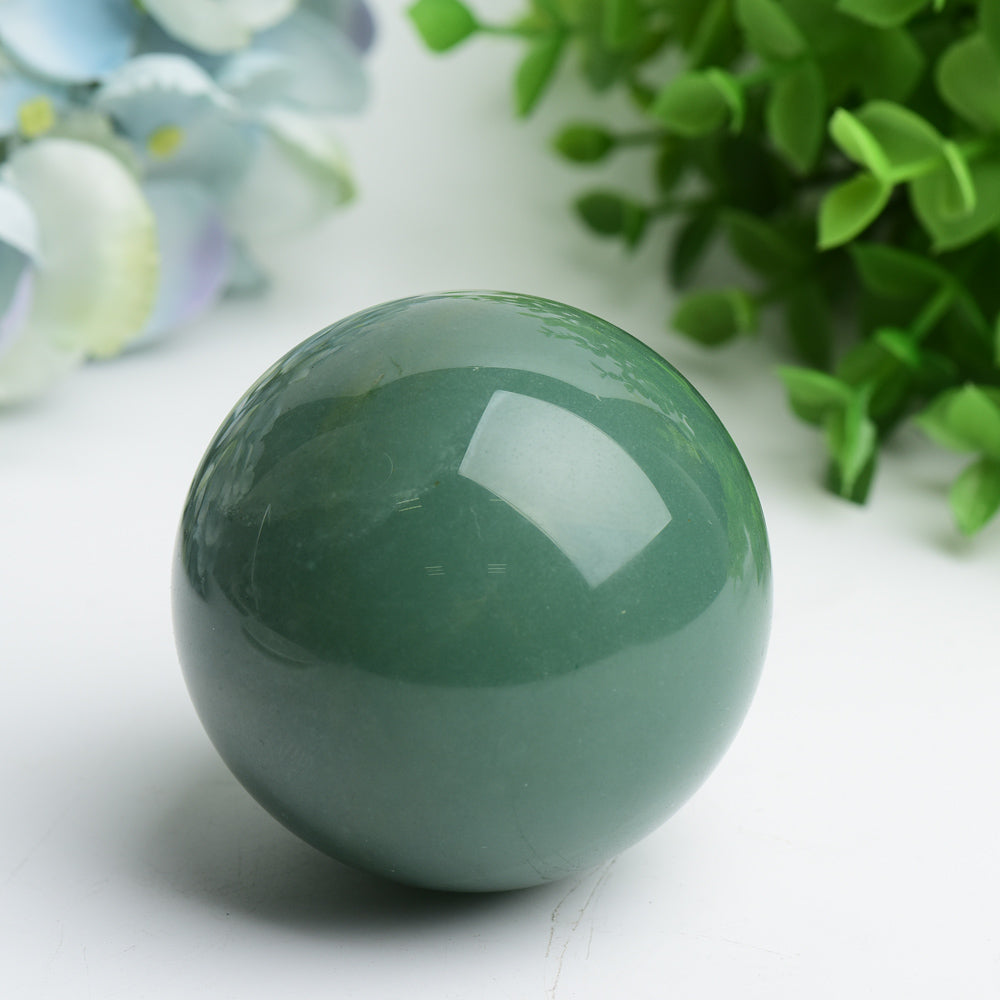 Green Aventurine Crystal Sphere 2-4 inch Healing Orb