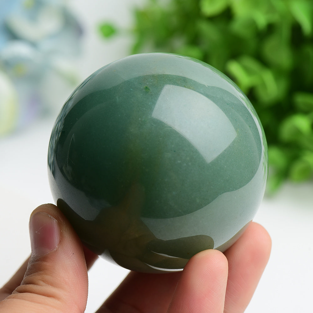 Green Aventurine Crystal Sphere 2-4 inch Healing Orb