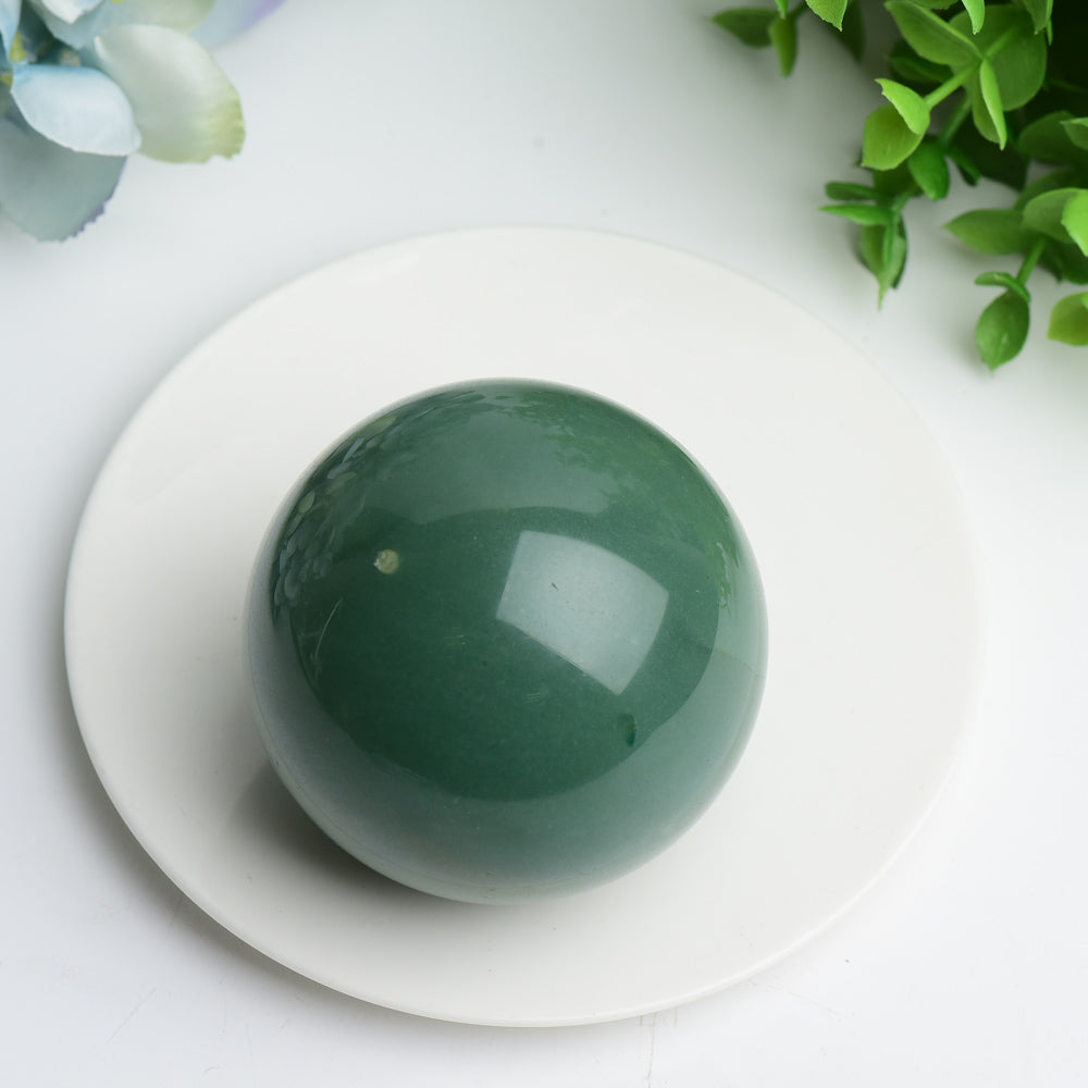 Green Aventurine Crystal Sphere 2-4 inch Healing Orb