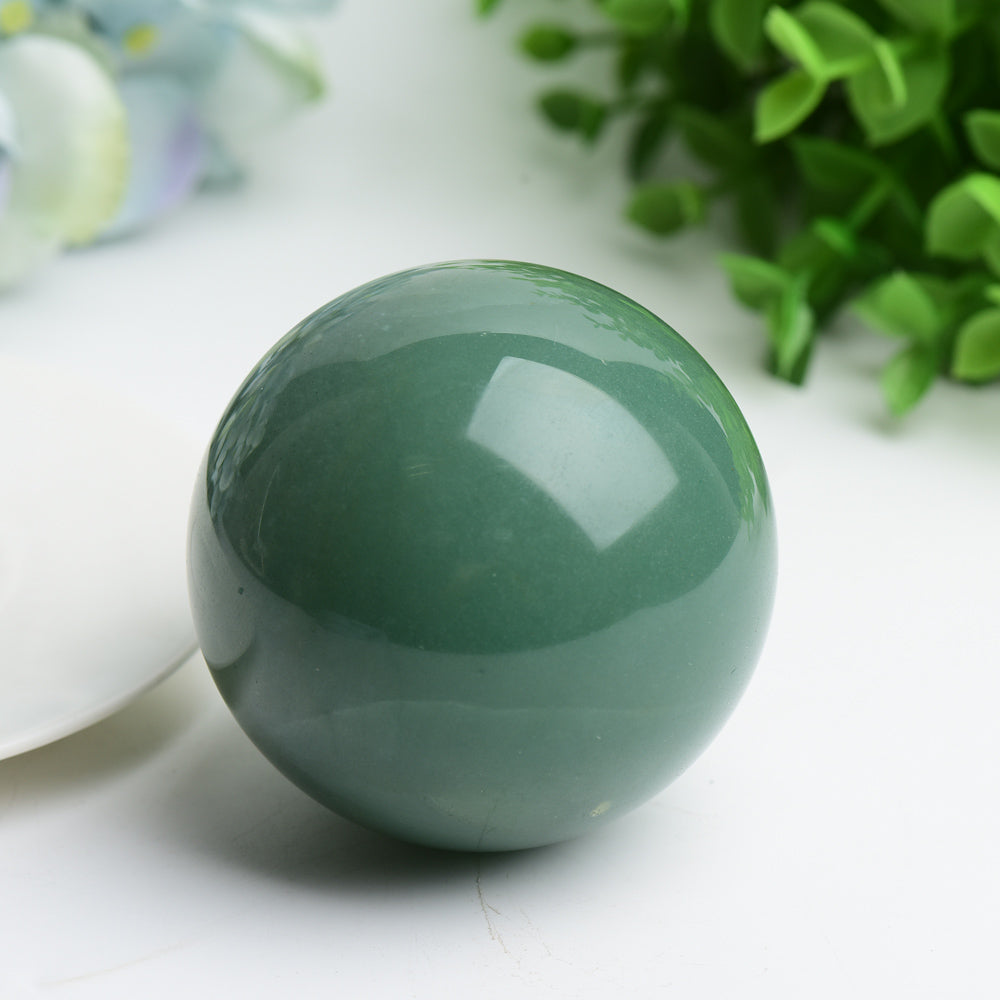 Green Aventurine Crystal Sphere 2-4 inch Healing Orb