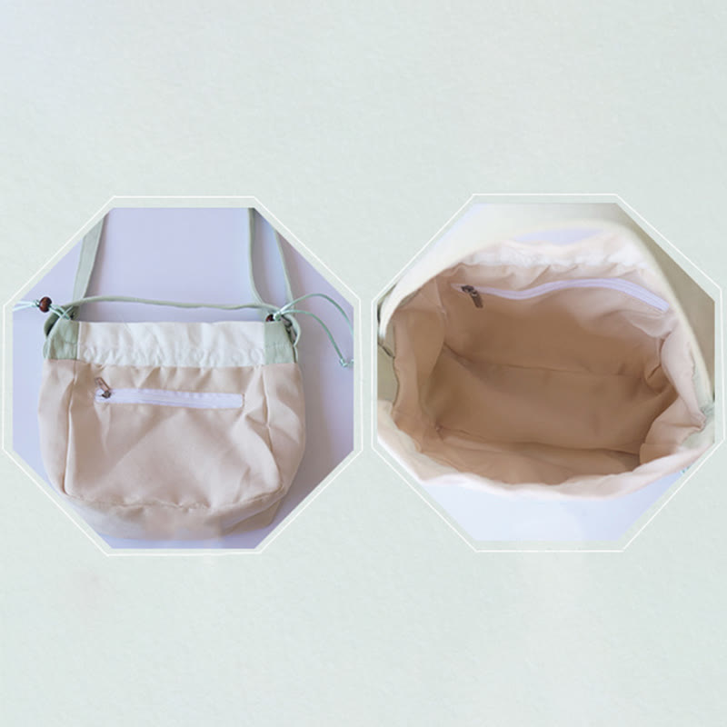 Green Pear Blossom Canvas Tote Bag 20cm Accessory