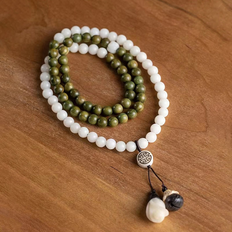 Green Sandalwood Bodhi Seed Soothing Spiritual Bracelet