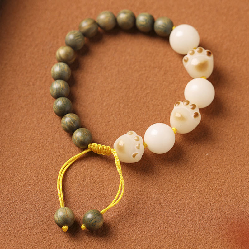 Green Sandalwood & Bodhi Seed Unisex Healing Bracelet 8mm Beads