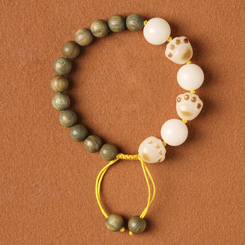 Green Sandalwood & Bodhi Seed Unisex Healing Bracelet 8mm Beads
