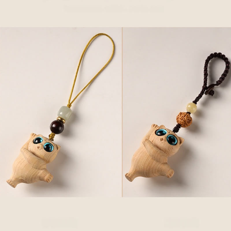 Green Sandalwood & Thuja Key Chain | Positive Energy Charm