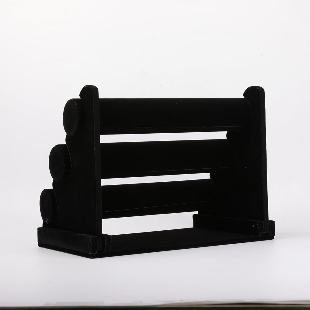 Grey Velvet Jewelry Bracelets Necklace Rack Display