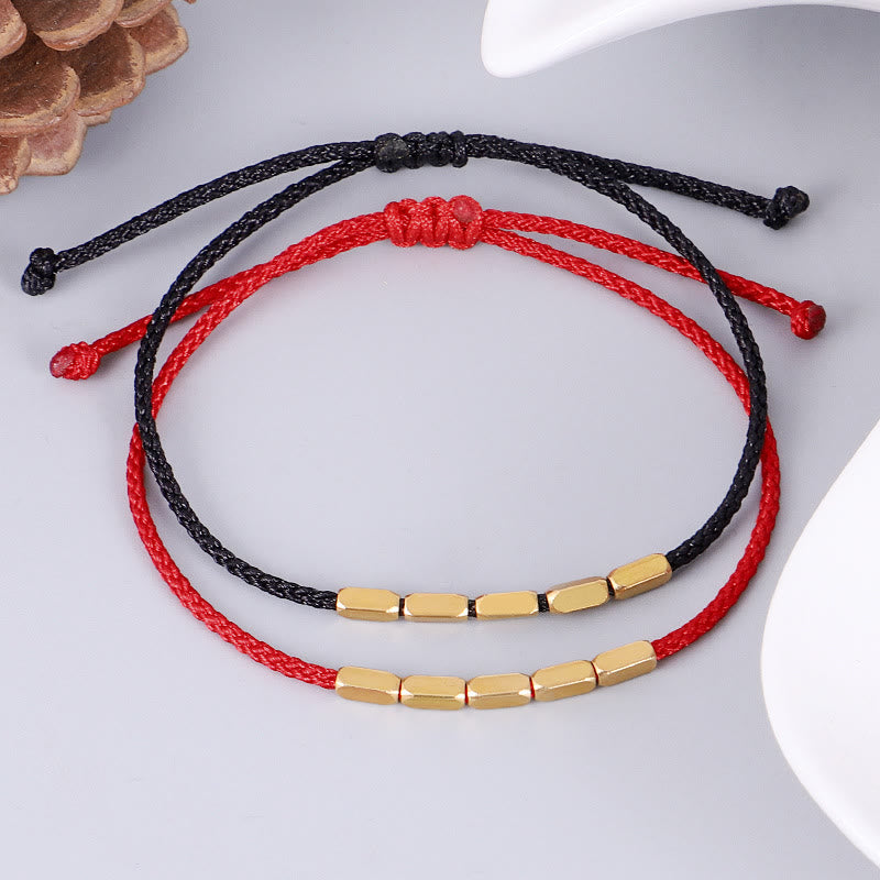 Handcrafted Copper Red String Protection Bracelet