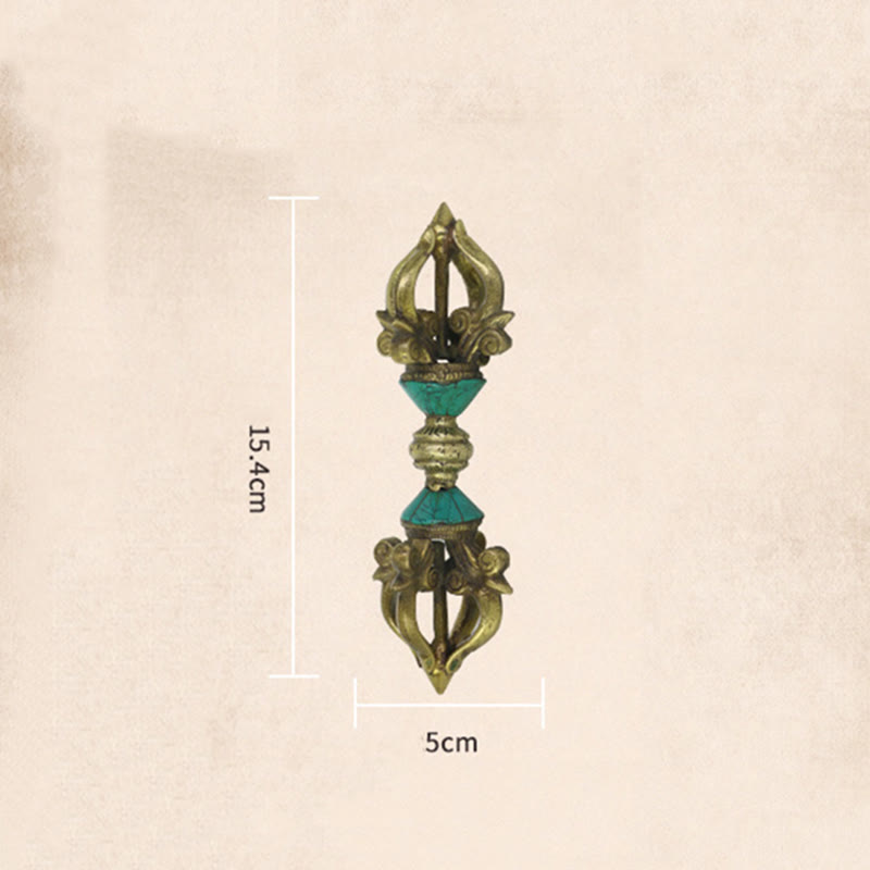 Handcrafted Copper Tibetan Five Prong Vajra Dorje for Enlightenment