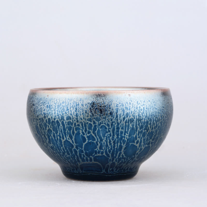 Handmade Dragon Scale Jian Zhan Ceramic Tea Cup 7.6cm