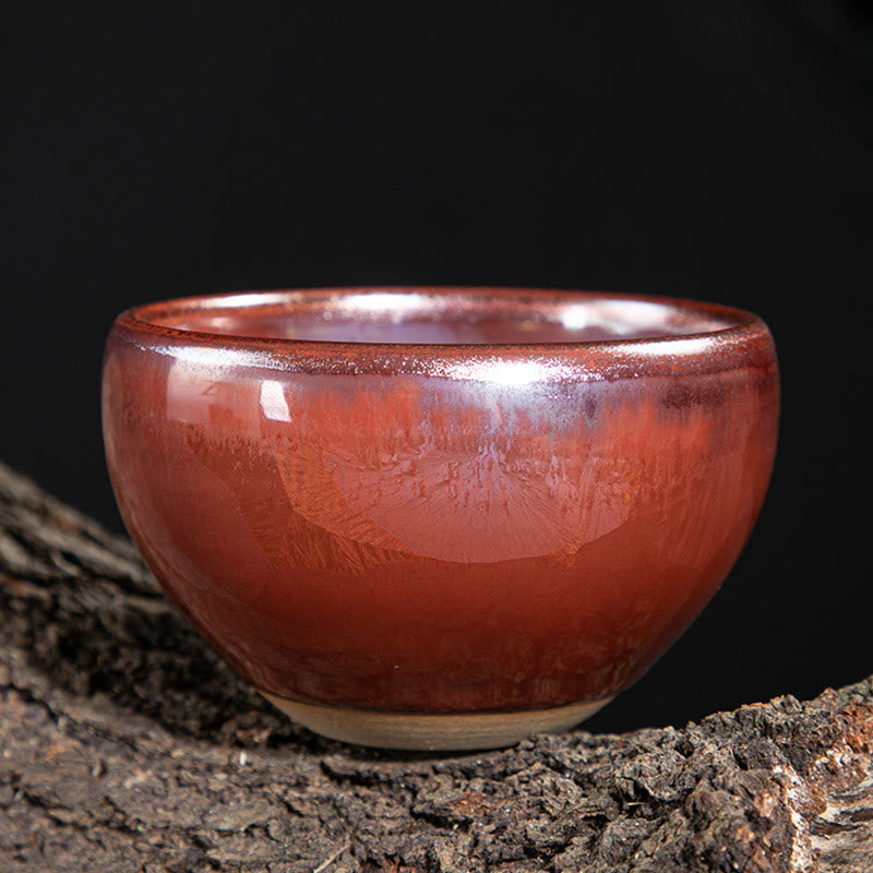 Handmade Lotus Design Ceramic Tea Cup for Kung Fu Tea Ceremony