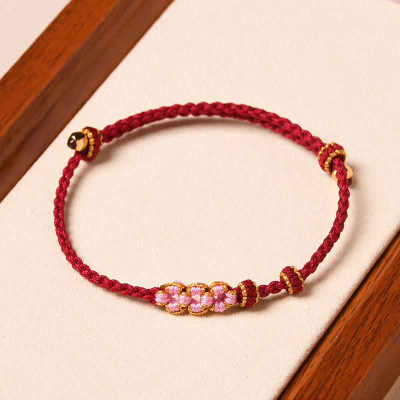Handmade Red String Protection Bracelet for Renewal and Luck