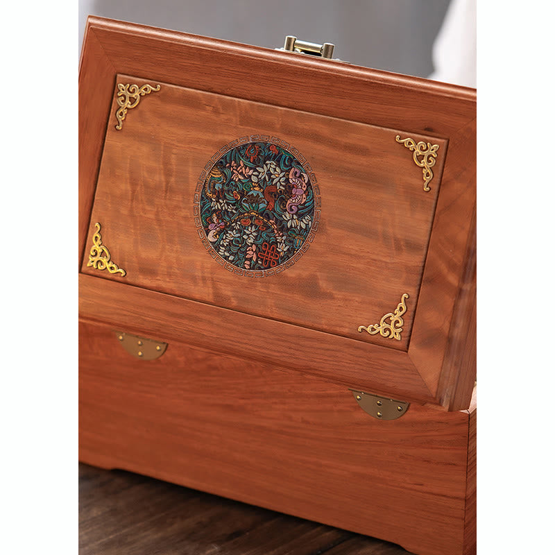 Handmade Rosewood Jewelry Storage Box 25.5cm Large Lockable