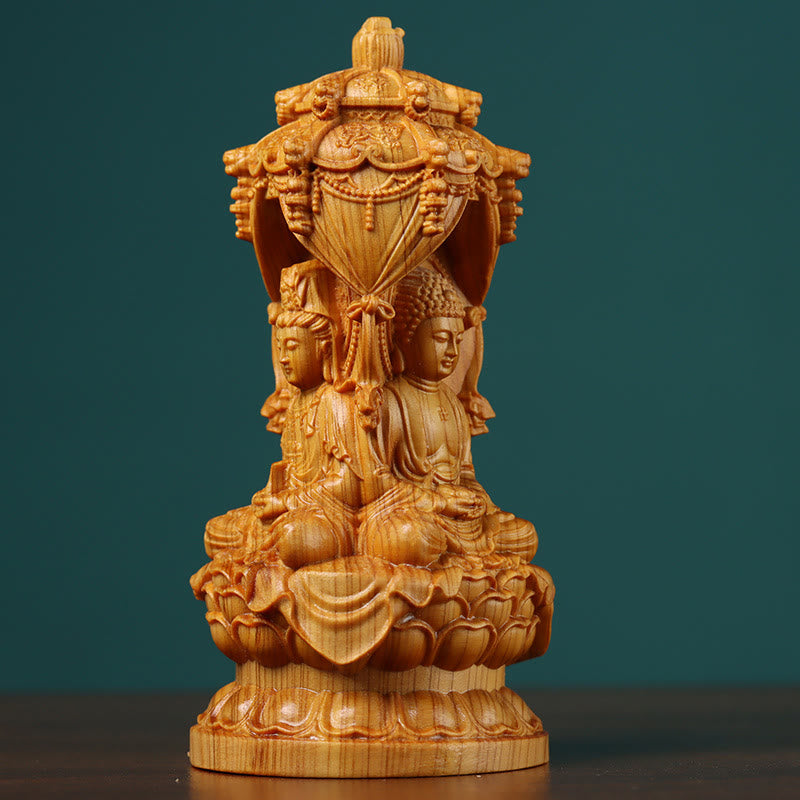 Thuja Wood Buddha Statue for Protection