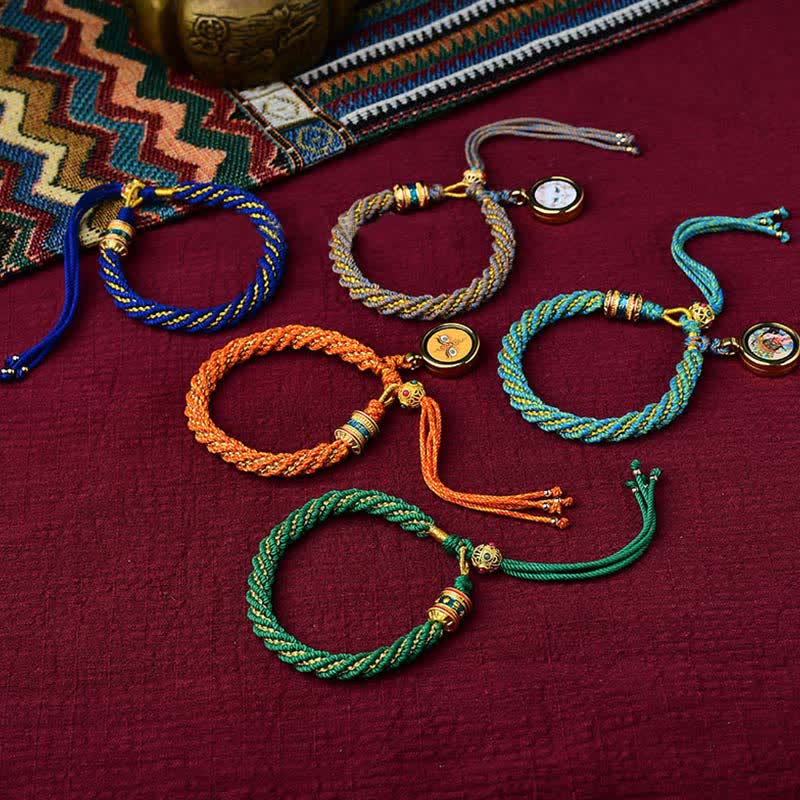 Handmade Tibetan Red String Bracelet for Luck and Protection