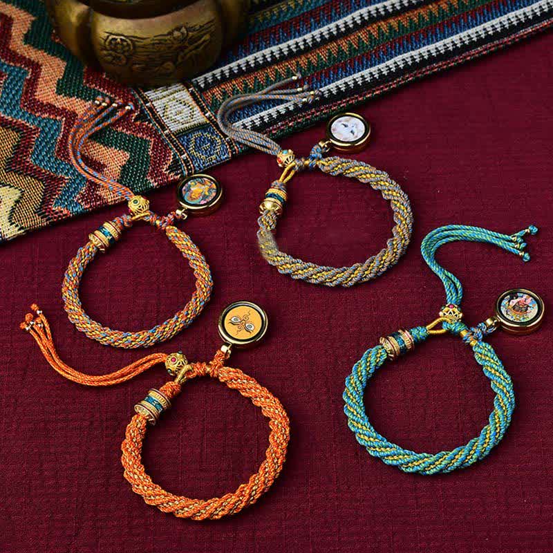 Handmade Tibetan Red String Bracelet for Luck and Protection