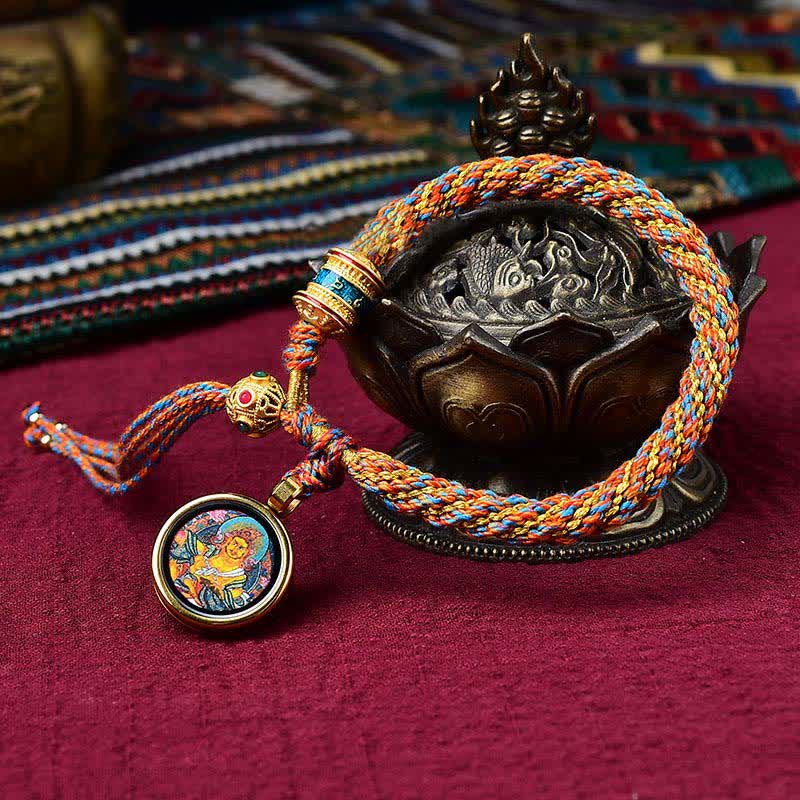 Handmade Tibetan Red String Bracelet for Luck and Protection