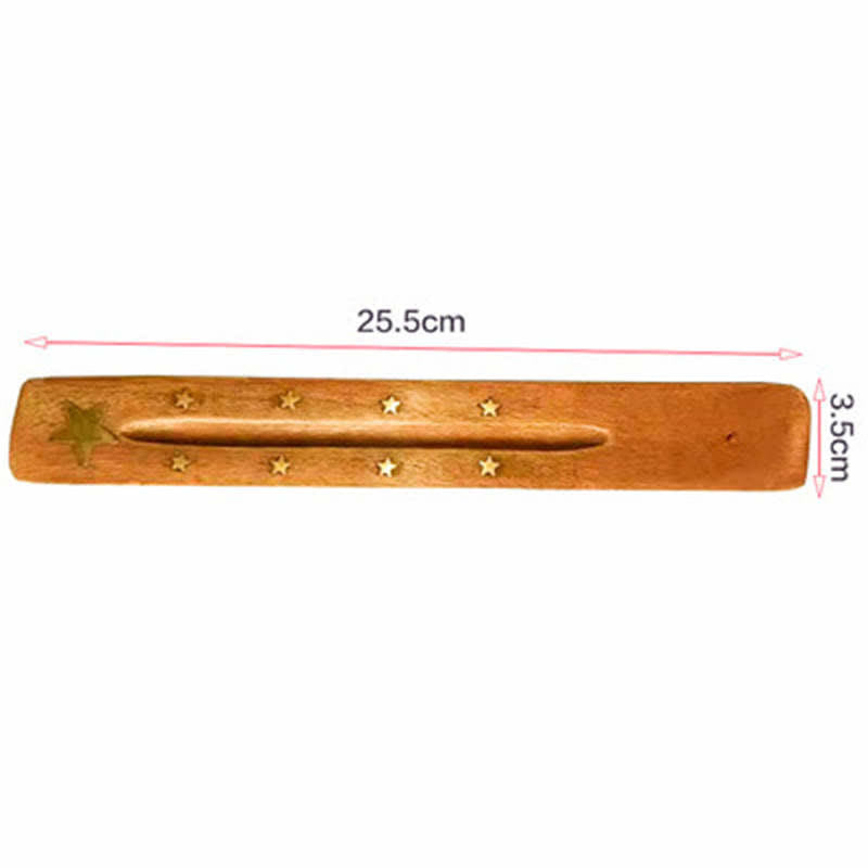 Handmade Wood Incense Burner | Meditation Decoration