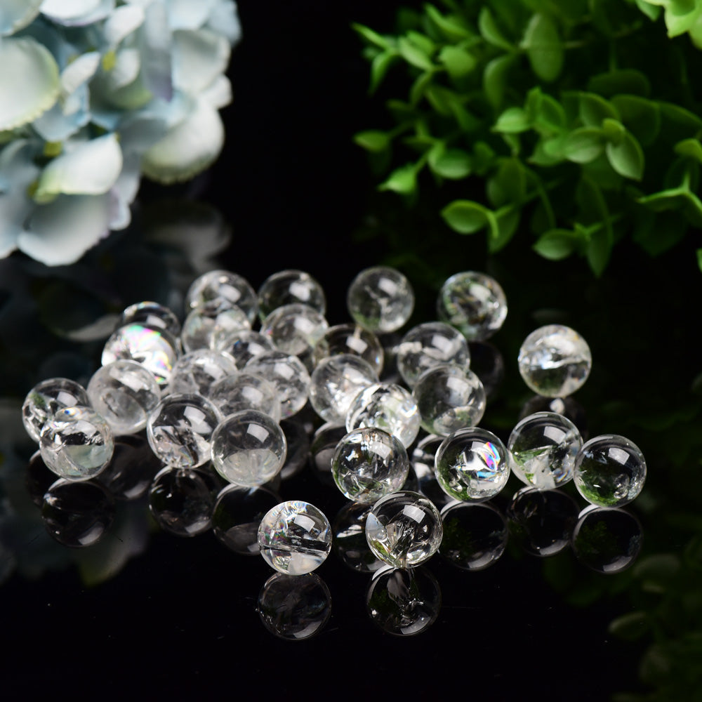 Healing 15mm Clear Quartz Crystal Sphere for Meditation