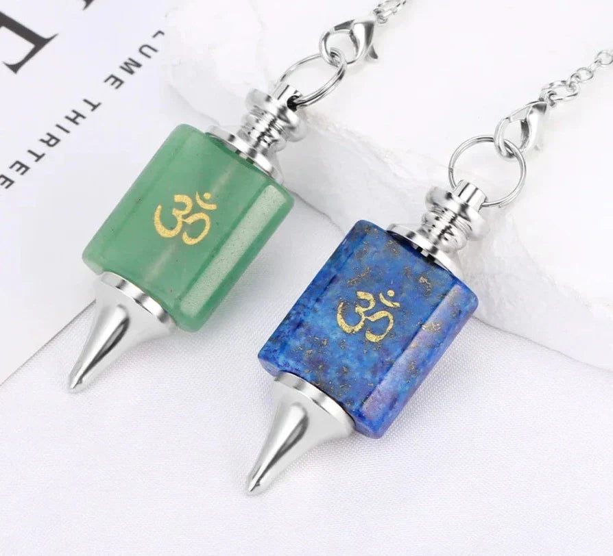 Crystal Pendulum with Silver Chain for Divination