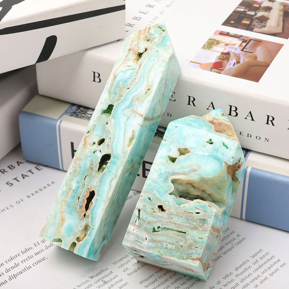 Hemimorphite Crystal Tower 7-12cm for Healing Energy