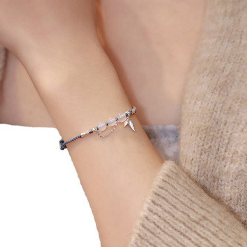 Hetian Jade & Chalcedony Bamboo Bracelet