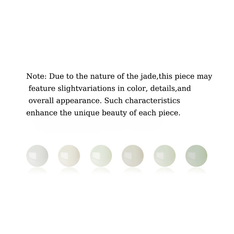 Hetian White Jade Rabbit Crescent Moon Necklace