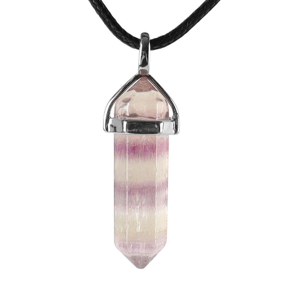 Hexagonal Chakra Pendant - Natural Gemstone Healing Crystal Necklace