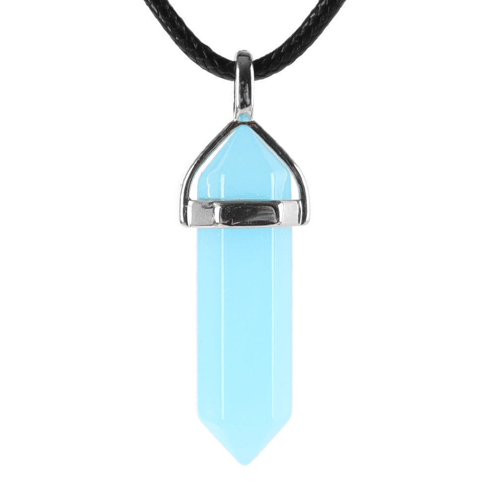 Hexagonal Chakra Pendant - Natural Gemstone Healing Crystal Necklace