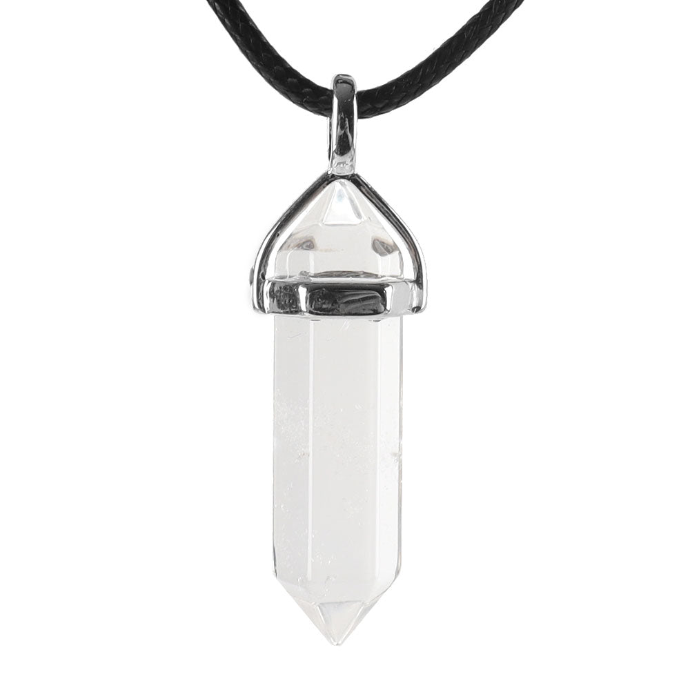 Hexagonal Chakra Pendant - Natural Gemstone Healing Crystal Necklace