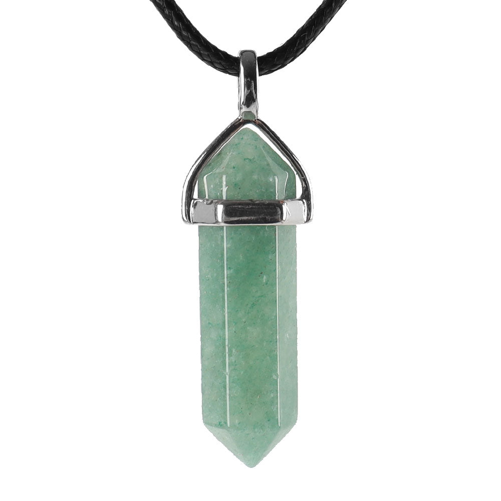 Hexagonal Chakra Pendant - Natural Gemstone Healing Crystal Necklace