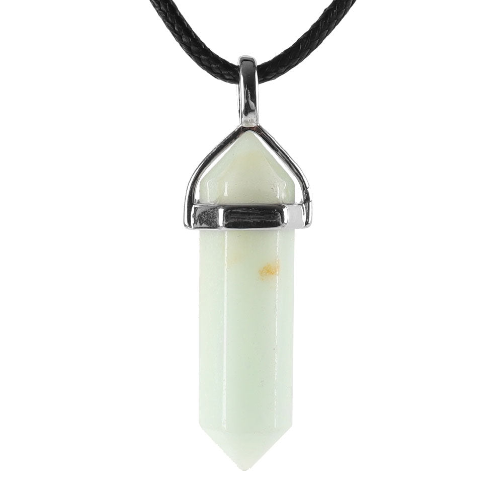 Hexagonal Chakra Pendant - Natural Gemstone Healing Crystal Necklace