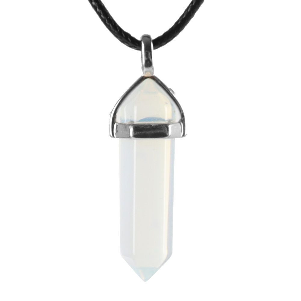 Hexagonal Chakra Pendant - Natural Gemstone Healing Crystal Necklace
