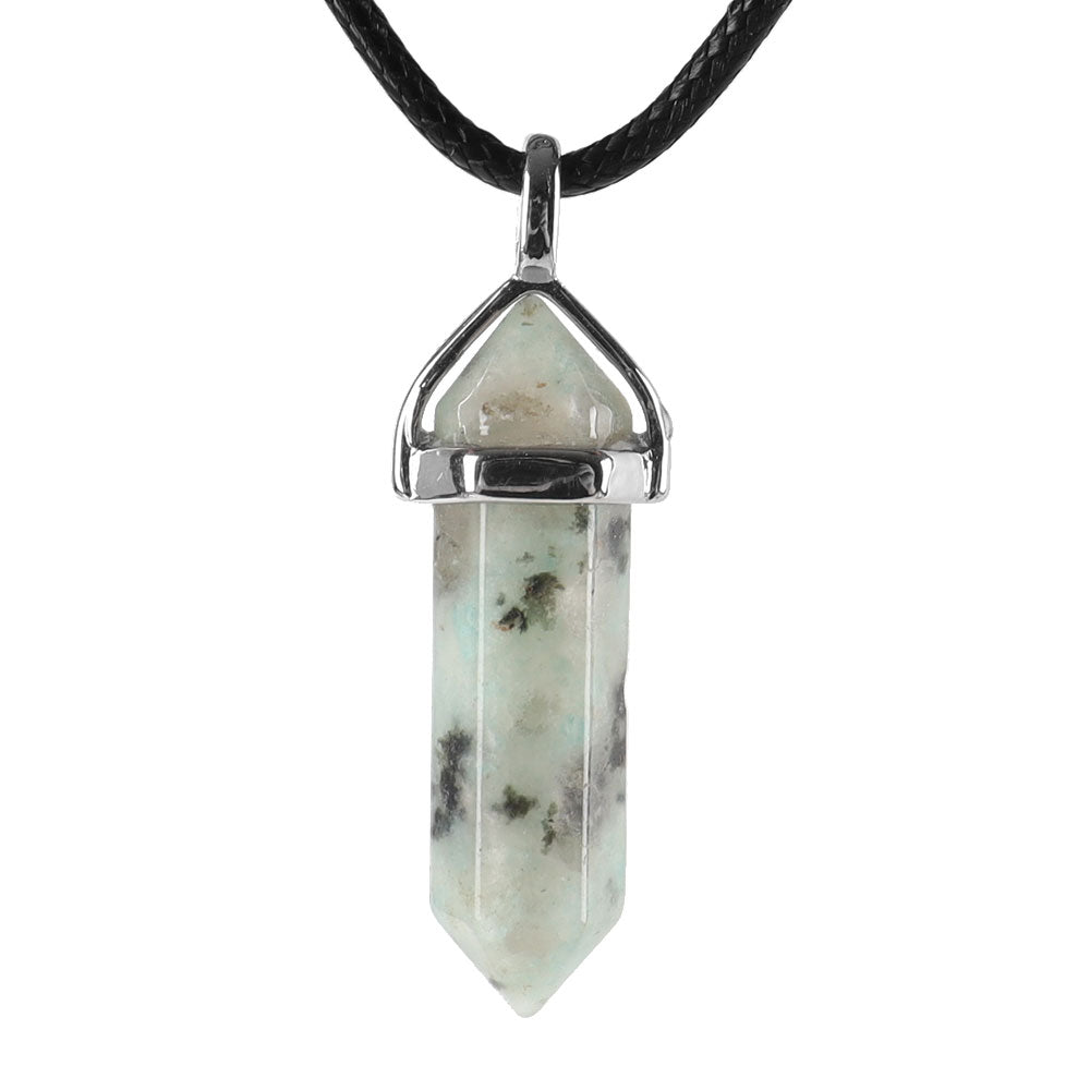 Hexagonal Chakra Pendant - Natural Gemstone Healing Crystal Necklace