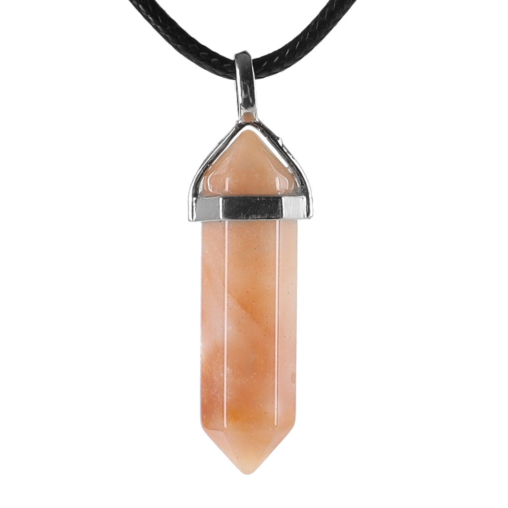 Hexagonal Chakra Pendant - Natural Gemstone Healing Crystal Necklace