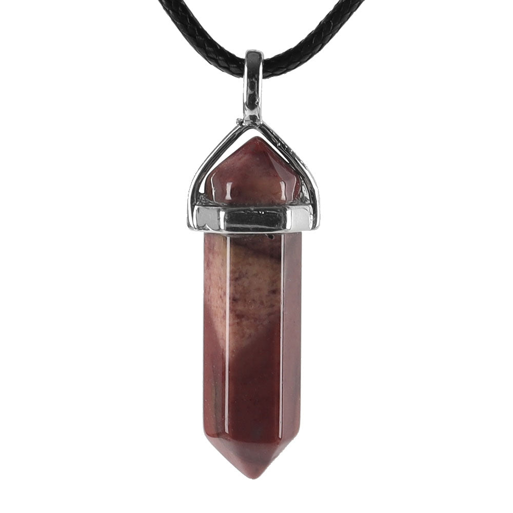 Hexagonal Chakra Pendant - Natural Gemstone Healing Crystal Necklace
