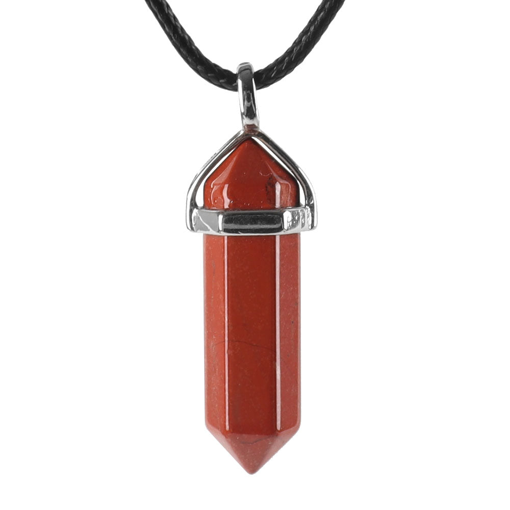 Hexagonal Chakra Pendant - Natural Gemstone Healing Crystal Necklace