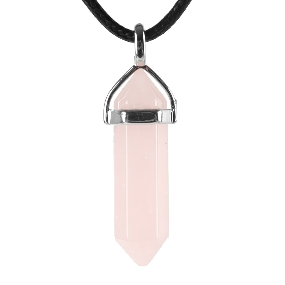 Hexagonal Chakra Pendant - Natural Gemstone Healing Crystal Necklace