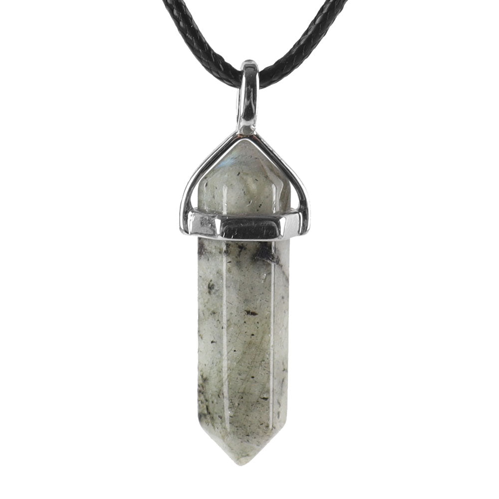 Hexagonal Chakra Pendant - Natural Gemstone Healing Crystal Necklace