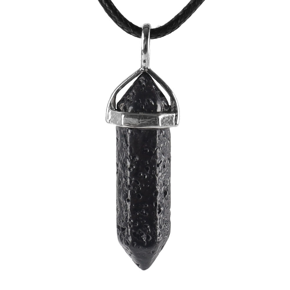 Hexagonal Chakra Pendant - Natural Gemstone Healing Crystal Necklace